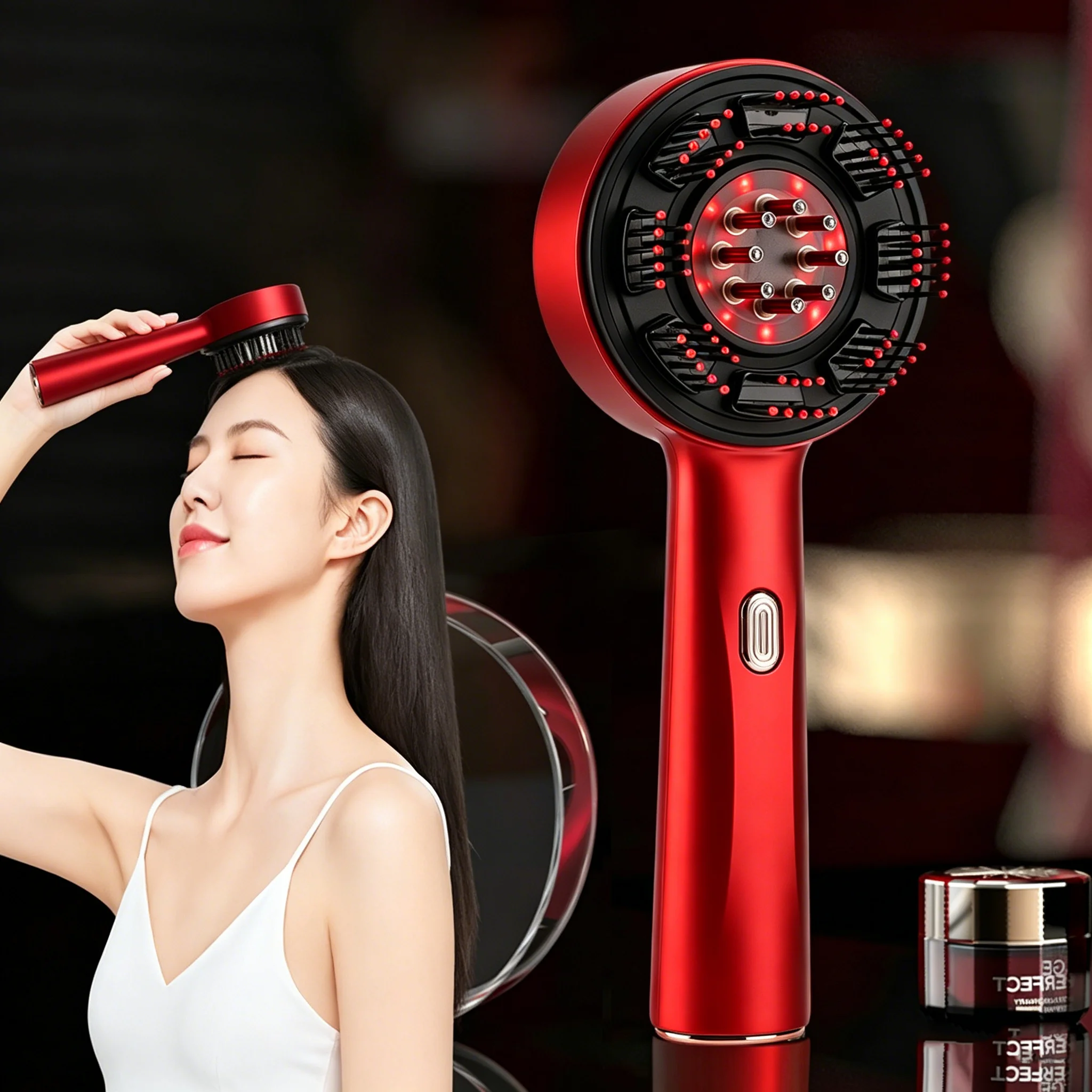 Hair Care Essential Oil - Electric Massage Comb Portable Hair Follicle