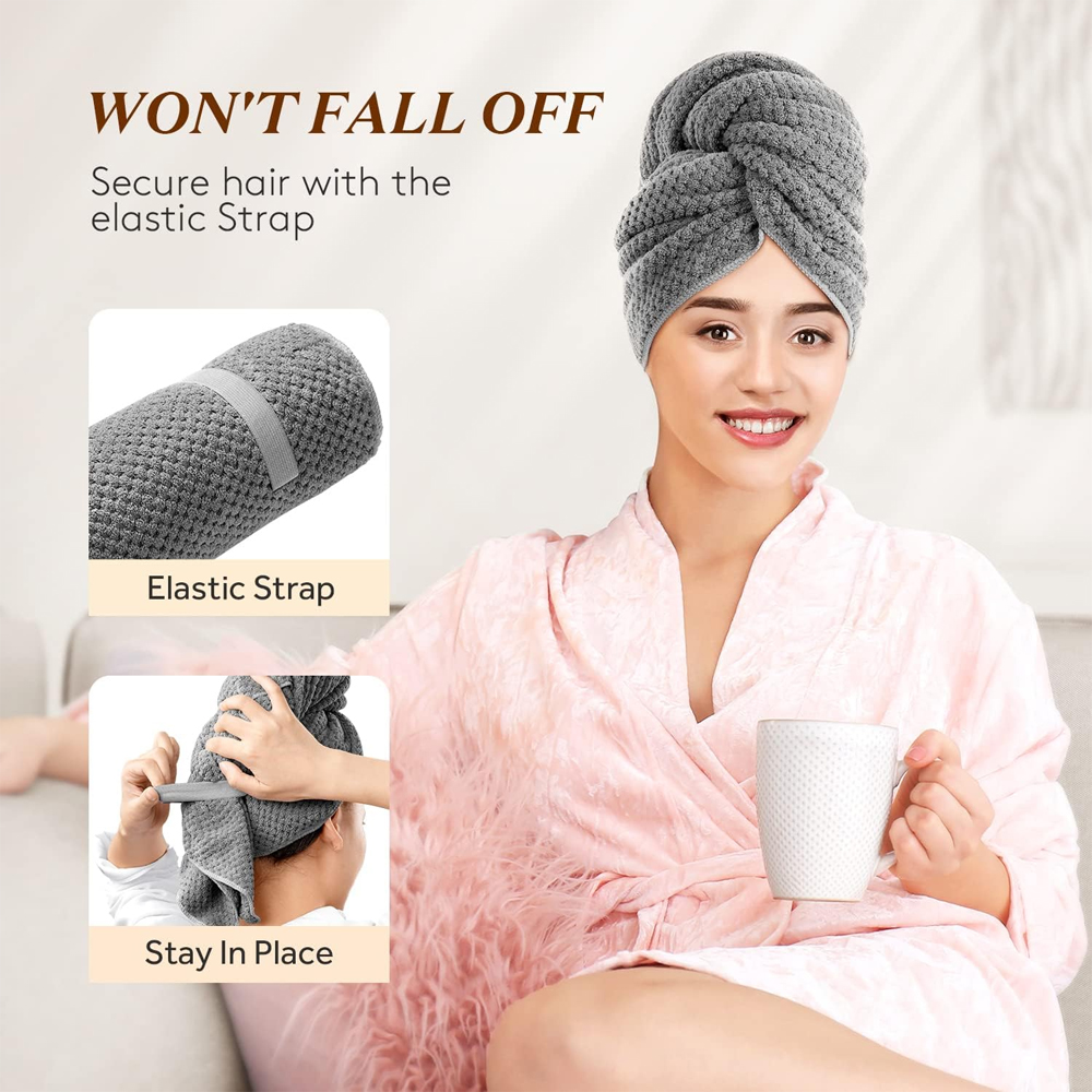 Microfiber Hair Towel Extra La - đánh giá và giá Hair Turban Towel