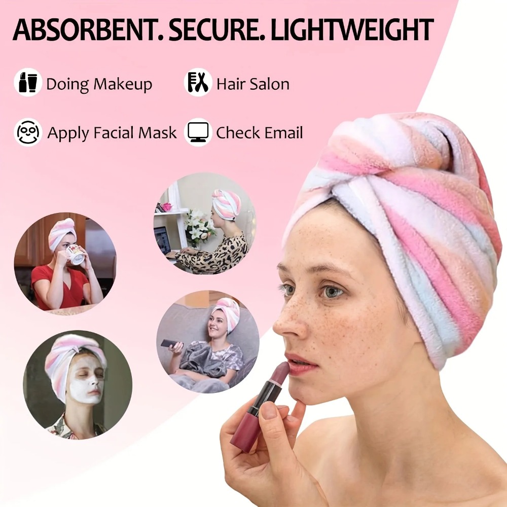 Ultra Absorbent Quick Dry Hair - đánh giá và giá Hair Turban Towel