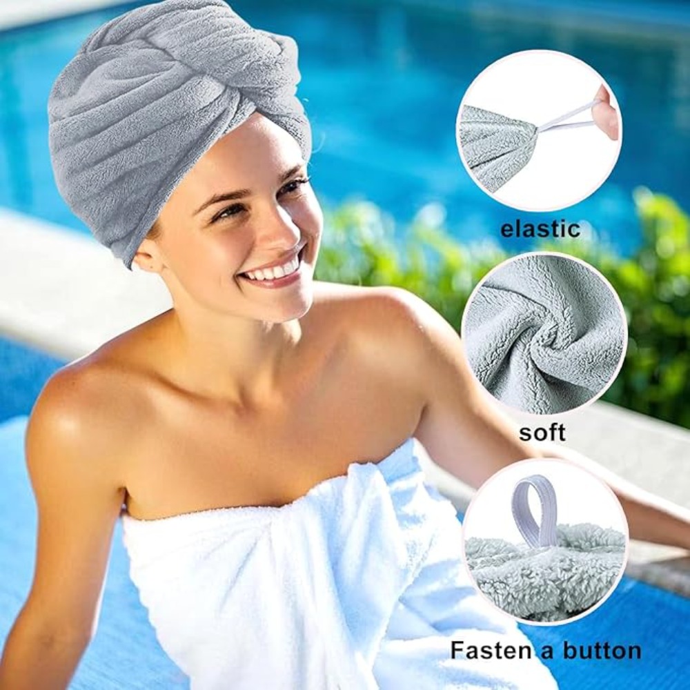 Quick Dry Hair Towel Wrap Anti - đánh giá và giá Hair Turban Towel