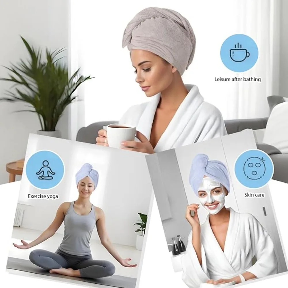 Quick Dry Hair Towel Wrap Anti - đánh giá và giá Hair Turban Towel