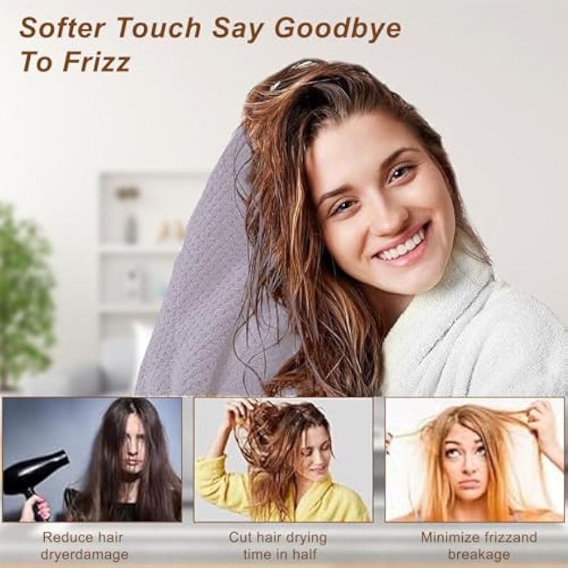Super Absorbent Fast Drying Ha - đánh giá và giá Hair Turban Towel