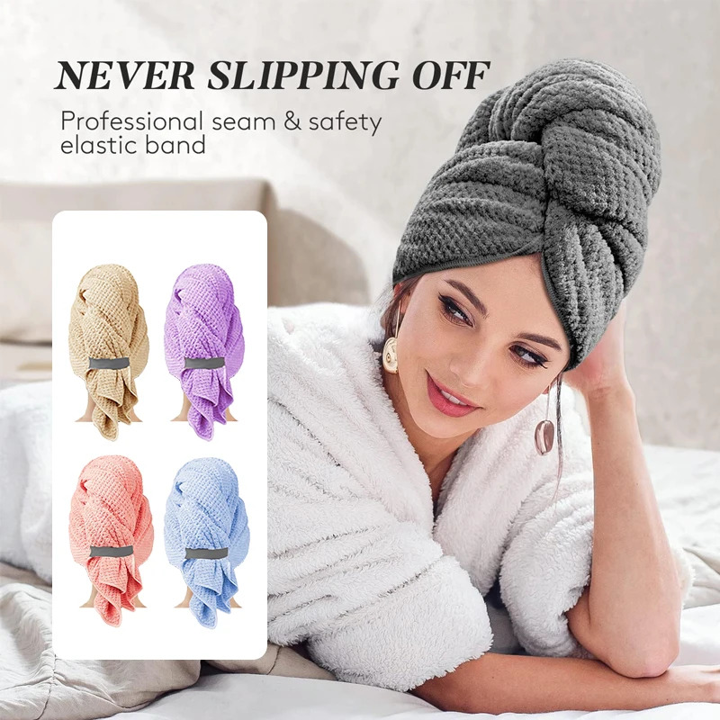 Ultra Absorbent Extra Large Mi - đánh giá và giá Hair Turban Towel