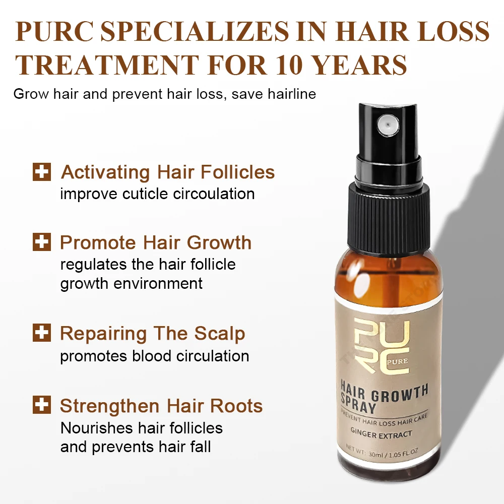 PURC Ginger Hair Spray Root St - đánh giá và giá Hair Care Oil Serum