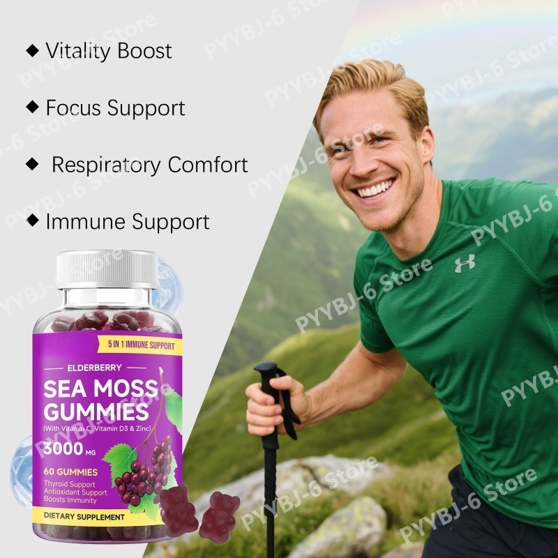 Elderberry Sea Moss Gummies wi - đánh giá và giá Hair Care Wella
