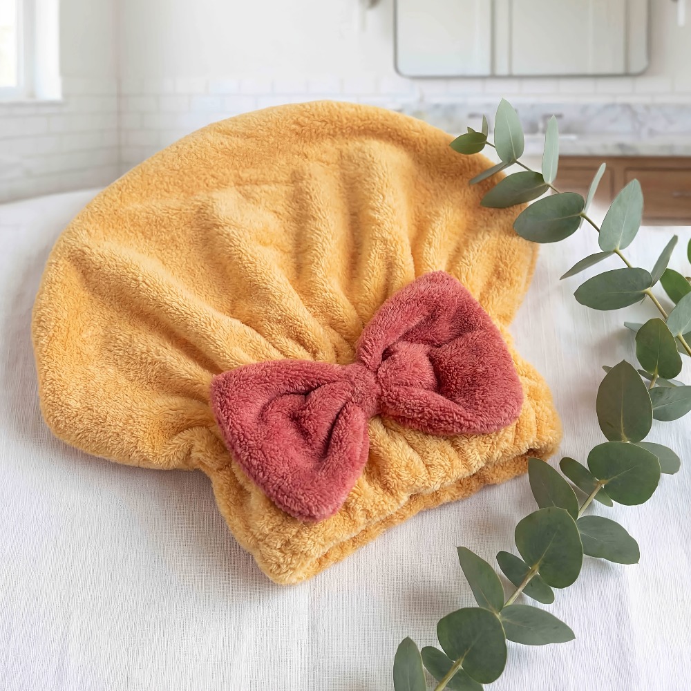 Microfiber Hair Drying Cap, Qu - đánh giá và giá Hair Turban Towel
