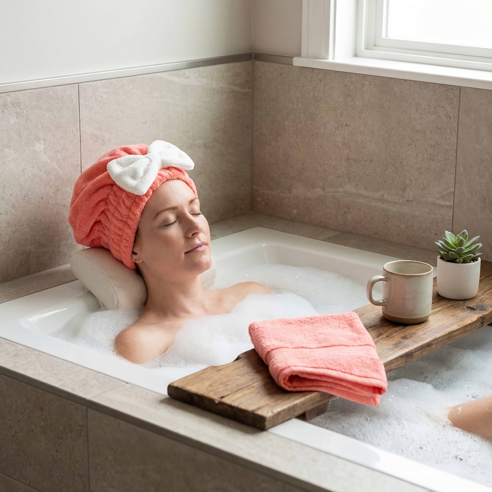 Microfiber Hair Drying Cap, Qu - đánh giá và giá Hair Turban Towel