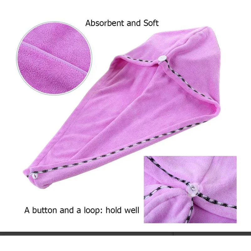Microfiber Hair Towel Wrap Tow - đánh giá và giá Hair Turban Towel