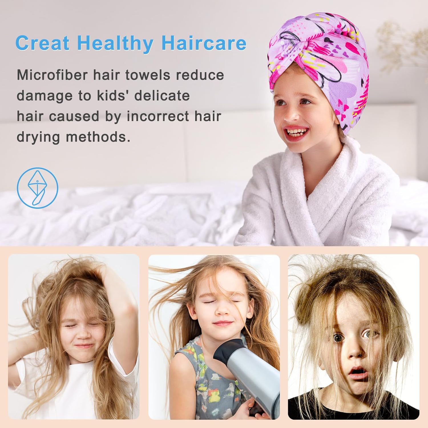 1 Pc Water-Absorbing Quick-Dry - đánh giá và giá Hair Turban Towel