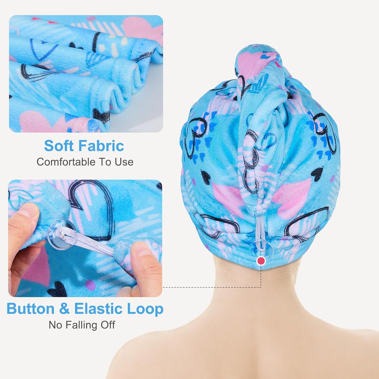 1 Pc Water-Absorbing Quick-Dry - đánh giá và giá Hair Turban Towel