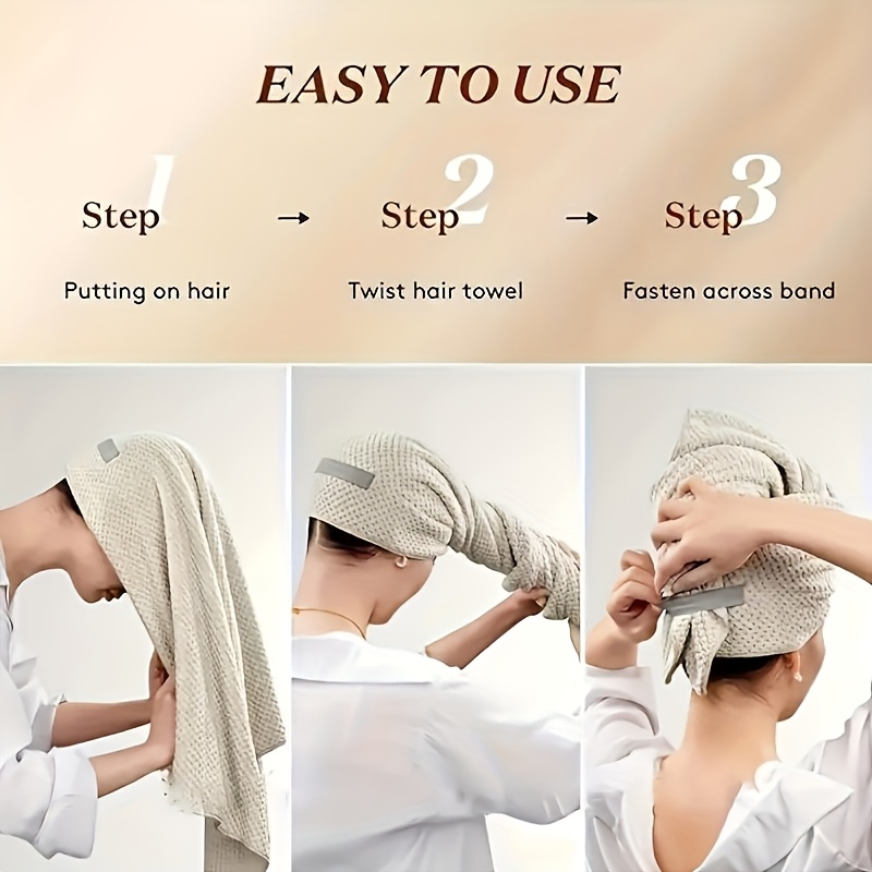 Women's Quick-Dry Hair Towel W - đánh giá và giá Hair Turban Towel