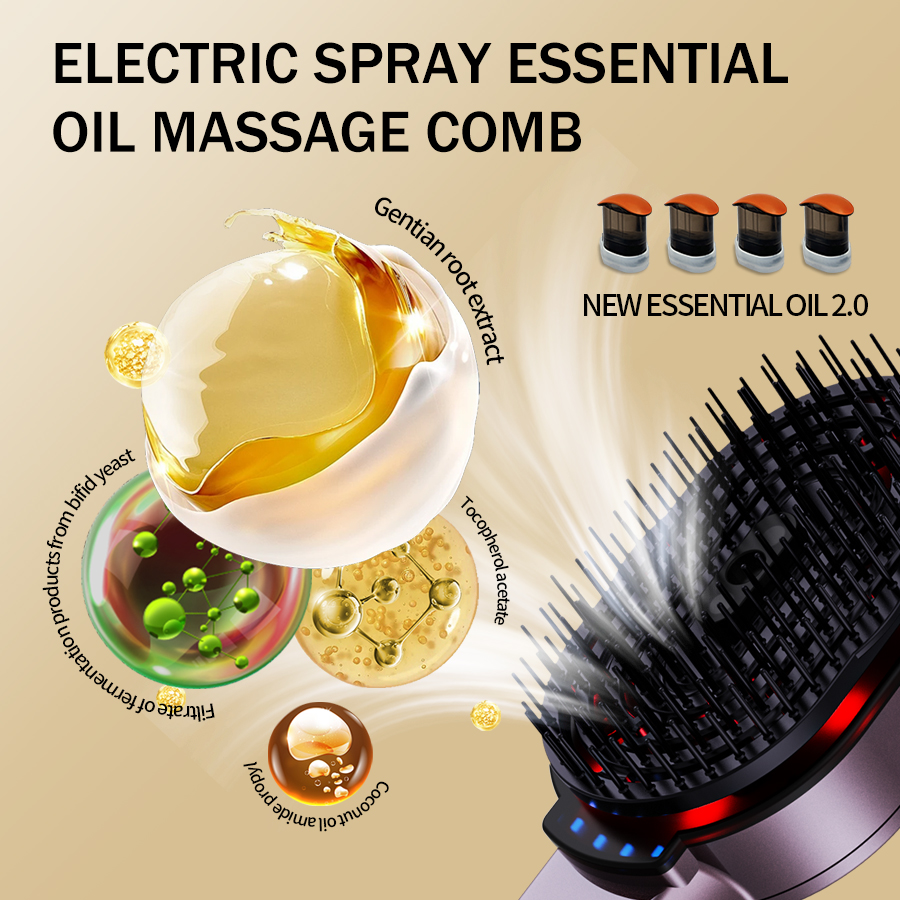 4-in-1 Massage Comb Essential  - đánh giá và giá Hair Care Essential Oil
