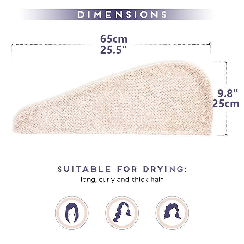 Women's Dry Hair Towel (Dry Ha - đánh giá và giá Hair Turban Towel